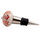 Orange Leaf Ceramic Floral Wine Stopper